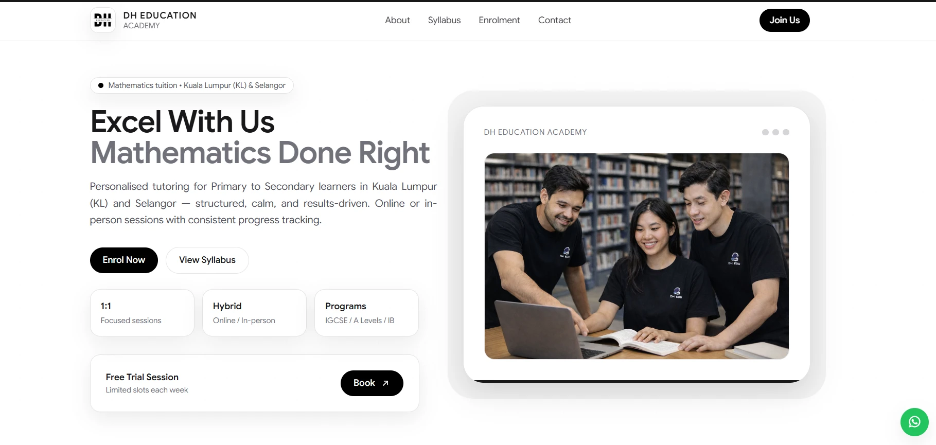Contoh reka bentuk website Showcase 13