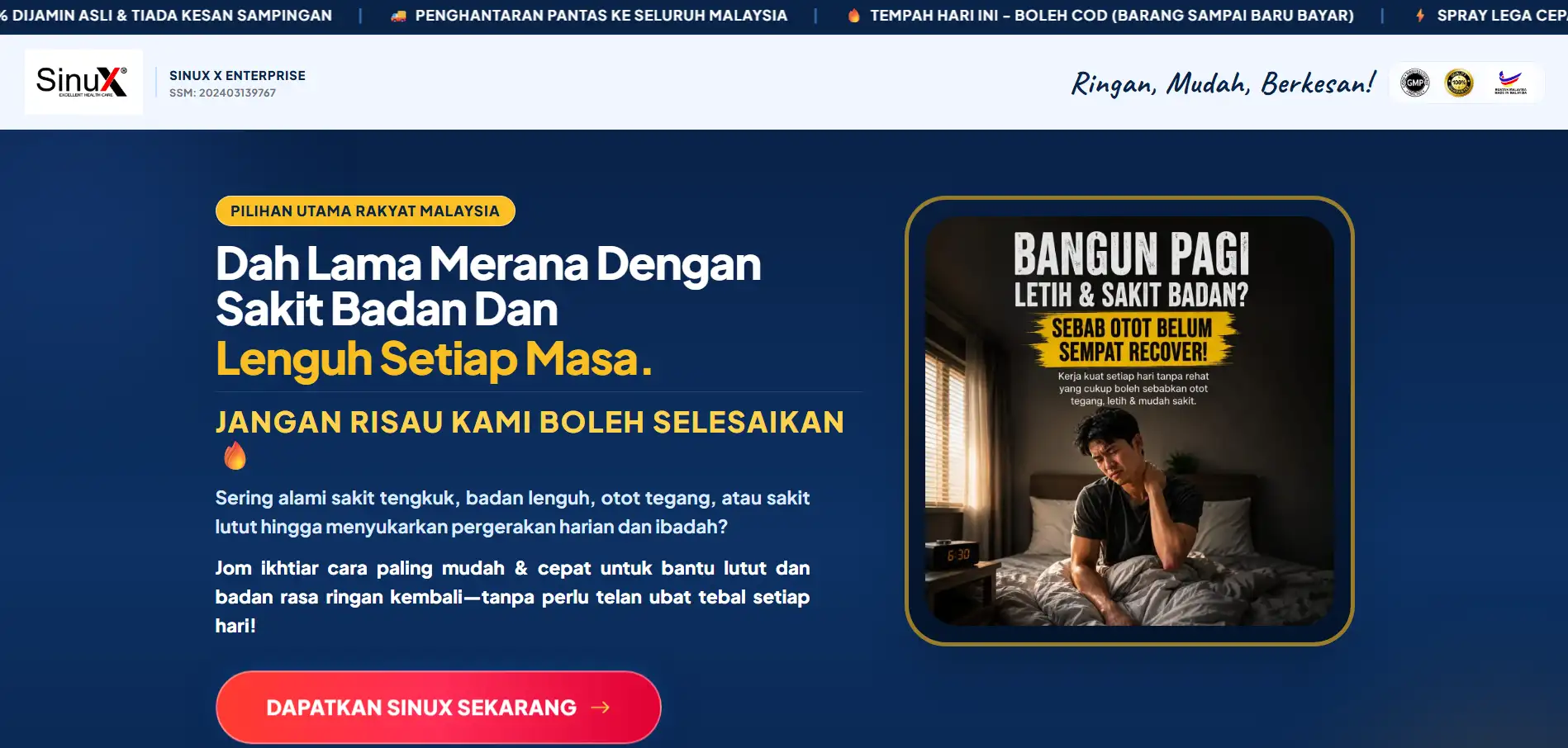 Contoh brand experience dan website visual tambahan